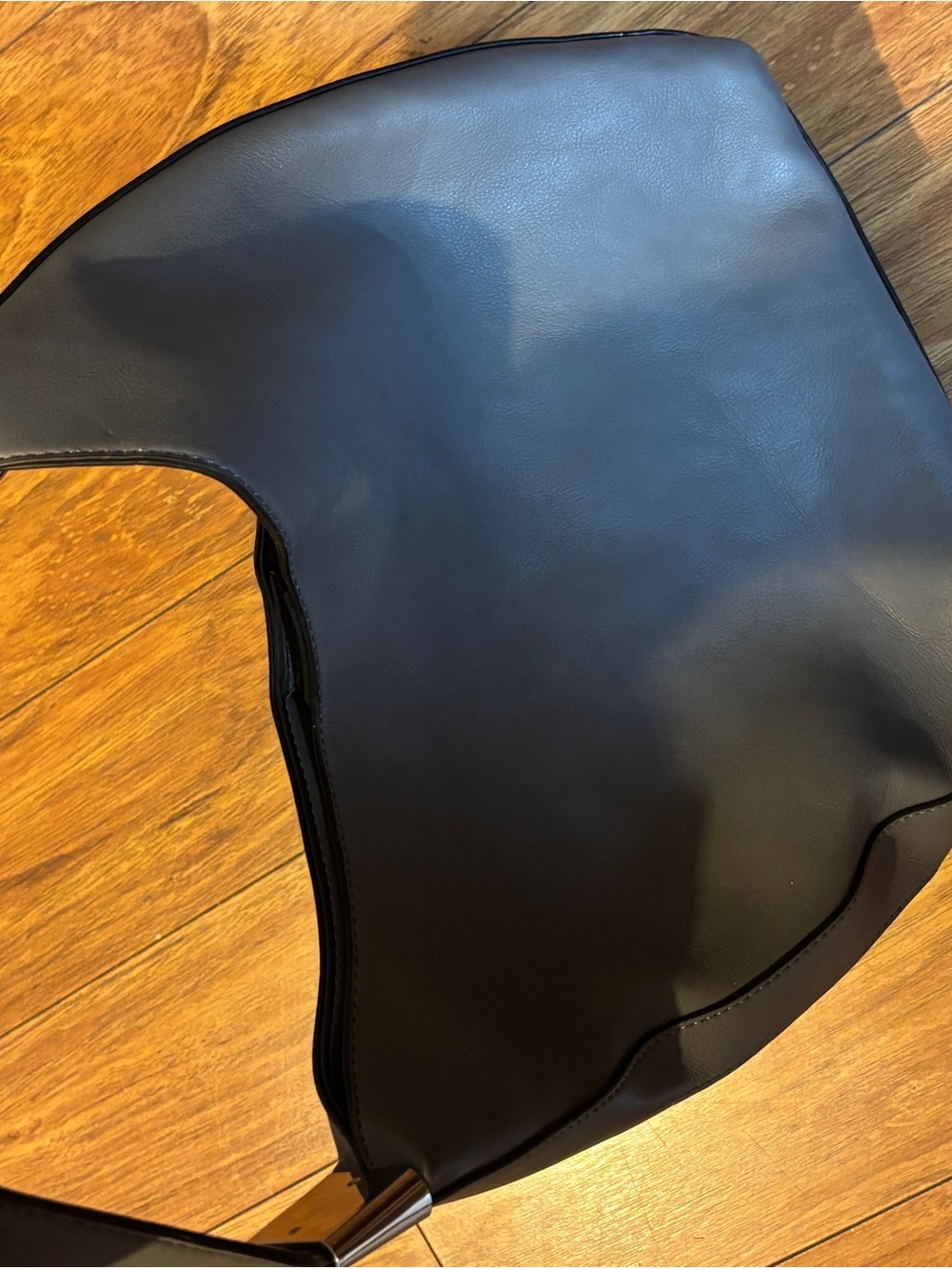 Alfani Gray Leather Hobo Shoulder Bag - Picture 3 of 11